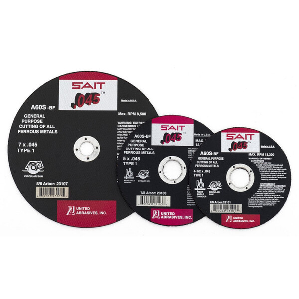 23100 Cutting Wheel 4 1/2 X 3/32  Type 1 Arbor 7/8 A24R