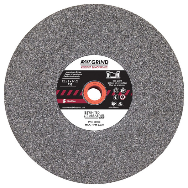 28008 Bench Grinding Wheel 6 X 1 X 1  A80X Aluminum Oxide