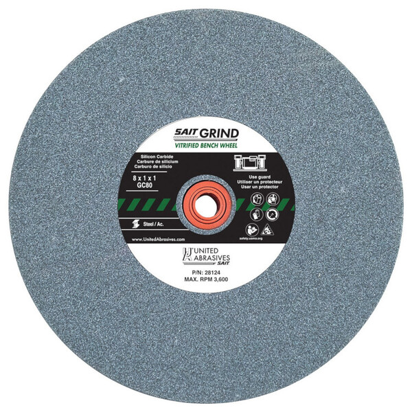 28105 Bench Grinding Wheel 6 X 1 X 1  GC120 Green Silicone Carbide