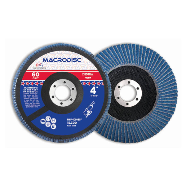76402 Flap Disc 4 1/2  40 Grit T27  Arbor 7/8  Zirconium