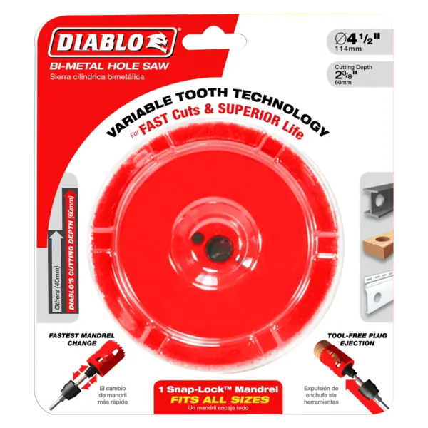 DHS4250 Hole Saw 4 1/4 Bi-Metal  Diablo
