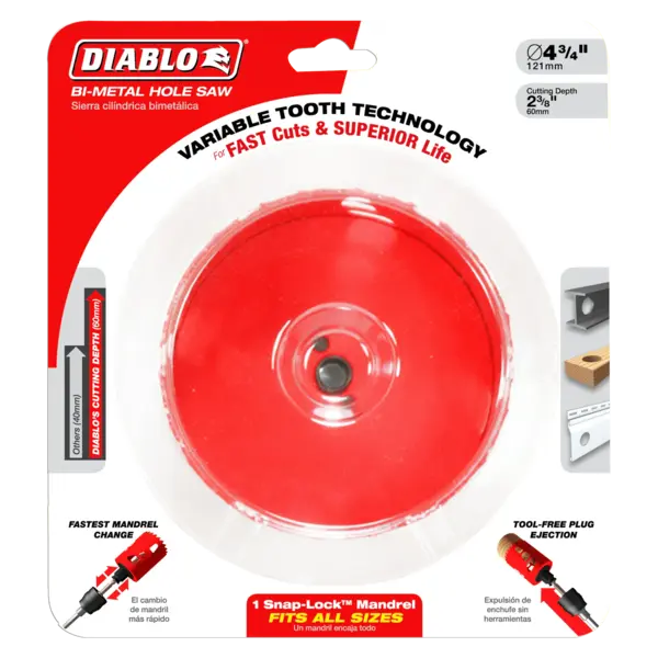 DHS4500 Hole Saw 4 1/2 Bi-Metal  Diablo