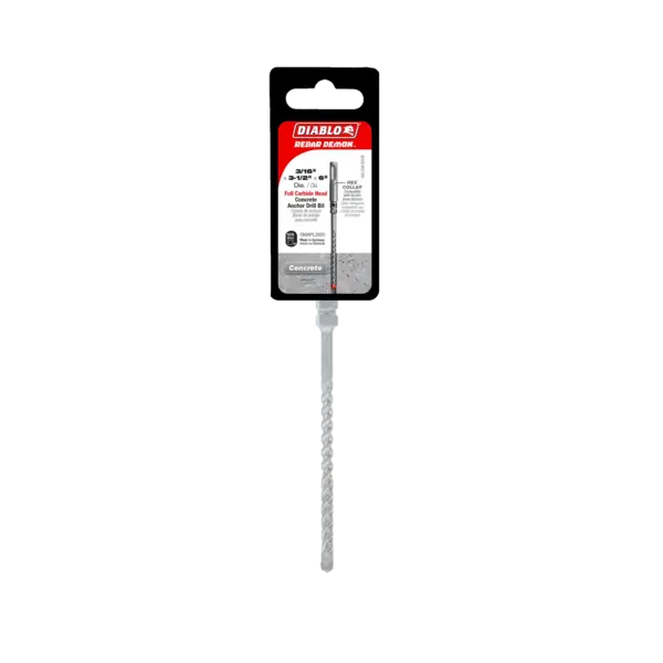 DMAPL2920 Hammer Bit Carbide Tipped SDS-Plus Full Head 3/16 x 3 1/2 x 6  Rebar Demon™ Diablo®