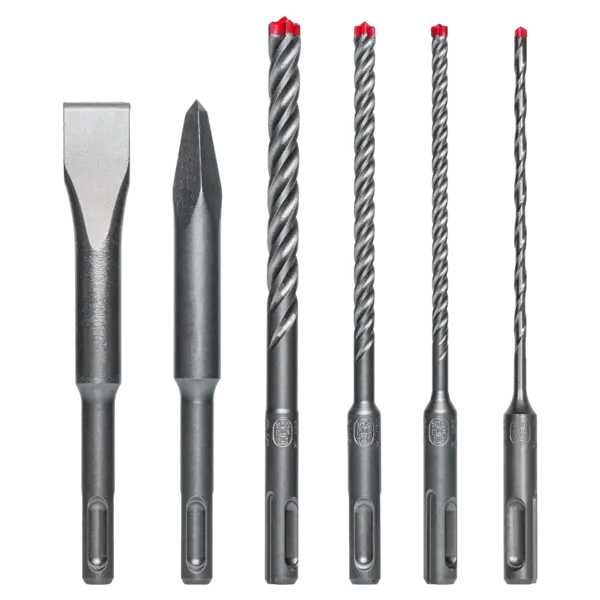 DMAPL9930-S6 Hammer Bit  and Chisel Set  SDS-PLUS Rebar Demon 4 Cutter and Chisel (6-pc)  Diablo