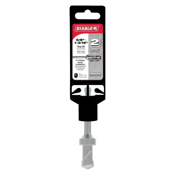 DMAST1050 Hammer Bit Carbide Tipped SDS-Plus 2 Cutter Cutter Stop Bit 5/8 x 2 1/16  Diablo