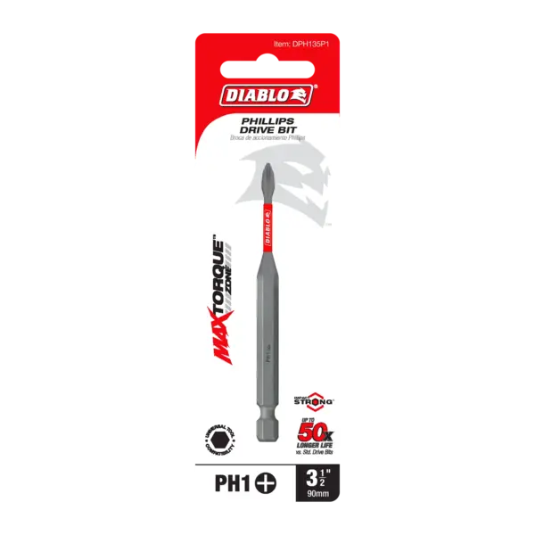 DPH135B Phillips Bit #1 x 3 1/2  Diablo®