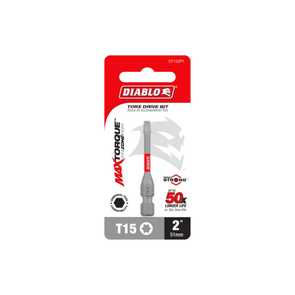 DT152B Torx Bit T15 x 2  Diablo®