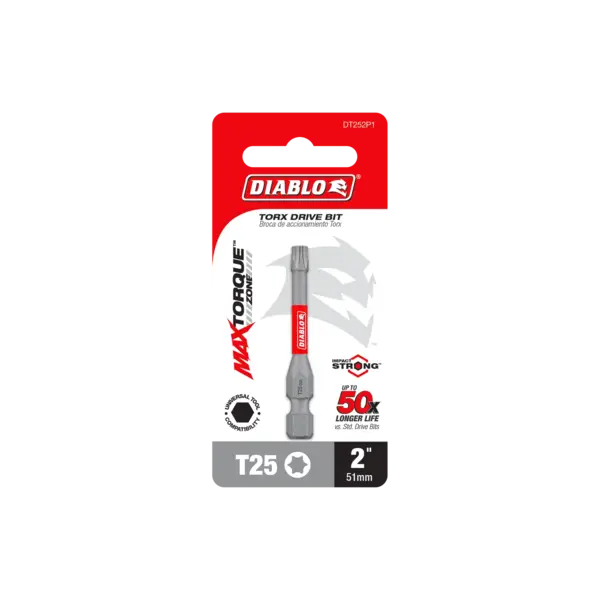 DT252B Torx Bit T25 x 2  Diablo®