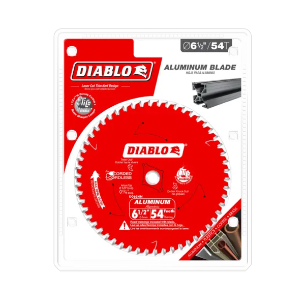 D0654NA Blade 6 1/2 x 54 Tooth Medium Aluminum  Diablo®