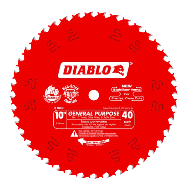 D1040X Blade 10 x 40 Tooth Wood  Diablo®