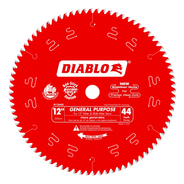 D1244X Blade 12 x 44 Tooth Wood  Diablo®