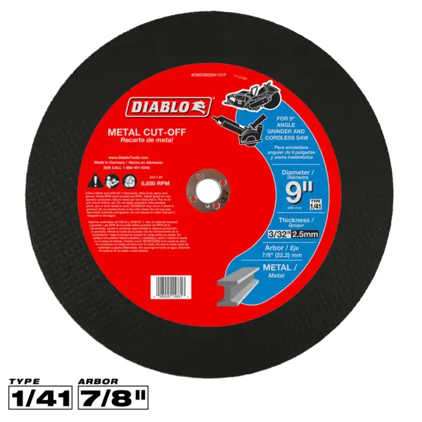 DBD090094101F Cut-Off Disc 9  Diablo®