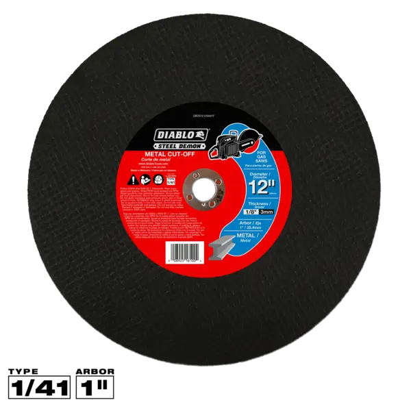 DBDS12125A01F Cut Off Disc 12 T1  Steel Demon™ Diablo®