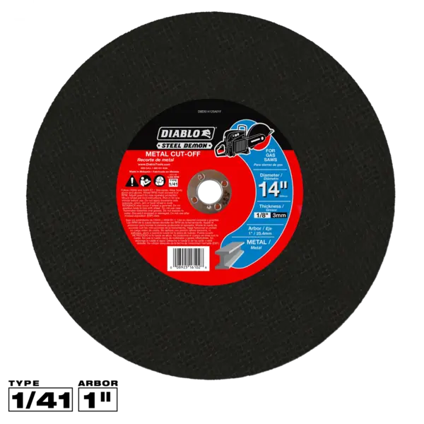DBDS14125A01F Cut Off Disc 14 x 1  Steel Demon™ Diablo®