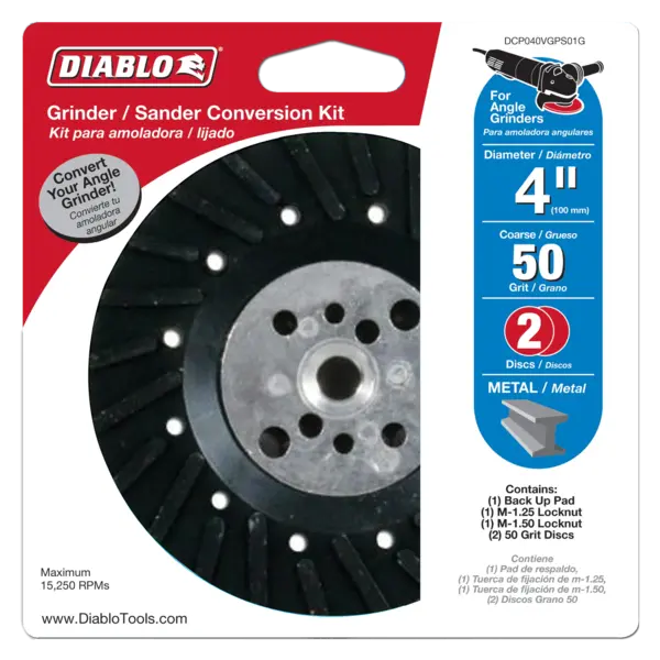 DCP040VGPS01G Conversion Kit 4 Grinder to Sander  Diablo®