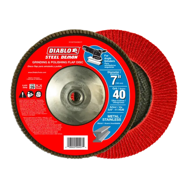 DCX070040B01F Flap Disc 7 40 Grit  Steel Demon™ Diablo®