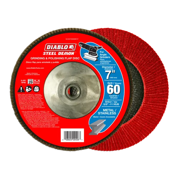DCX070060B01F Flap Disc 7 60 Grit  Steel Demon™ Diablo®
