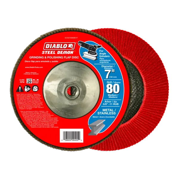 DCX070080B01F Flap Disc 7 80 Grit  Steel Demon™ Diablo®
