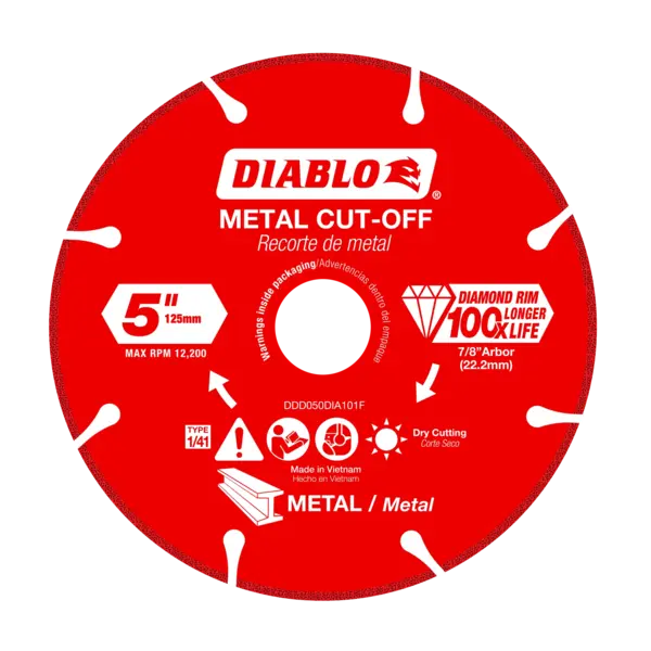 DDD050DIA101F Cut Off Disc 5 Diamond Metal  Diablo®