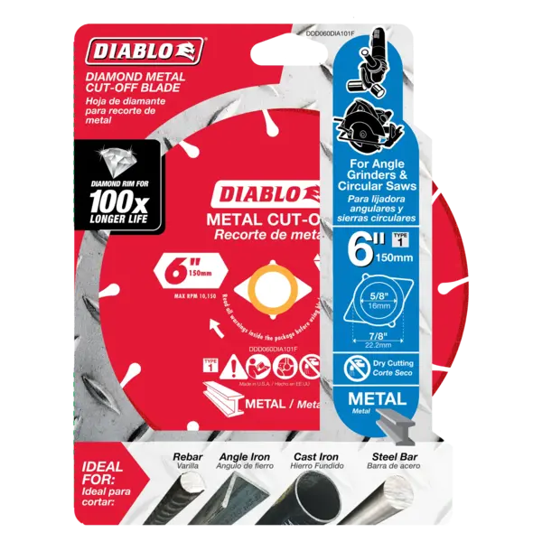 DDD060DIA101F Cut Off Disc 6 Diamond Metal  Diablo®
