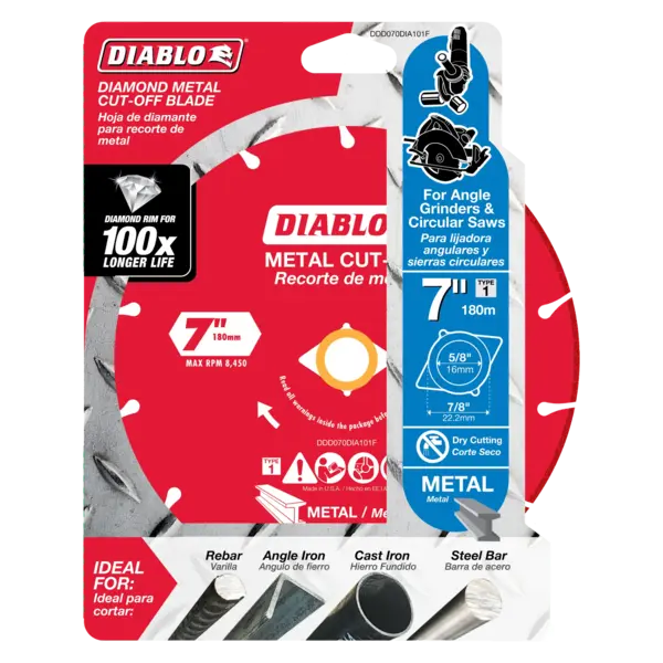DDD070DIA101F Cut Off Disc 7 Diamond Metal  Diablo®