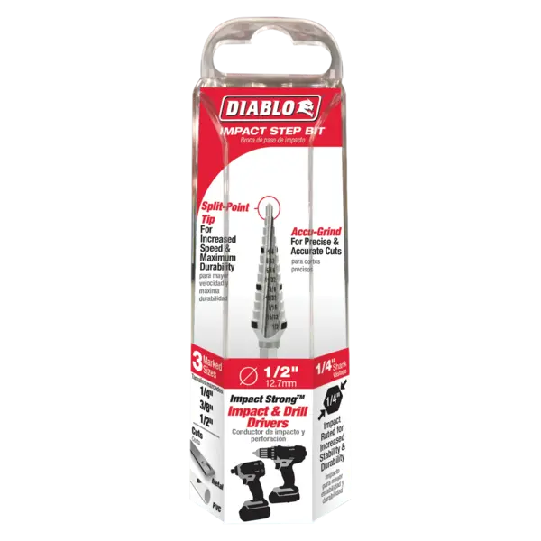 DSD0500S13 Unibit 1/4 – 1/2 (13 Steps)  Diablo