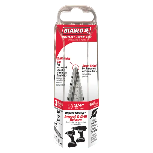 DSD0750S09 Unibit 3/8 – 3/4 (9 Steps)  Diablo