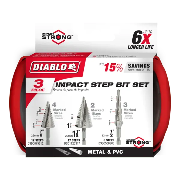 DSDS003 Unibit Set (3-Pc)  Diablo