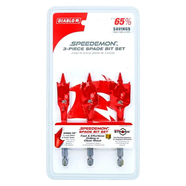 DSP1910-S3 Paddle Bit Set Wood (3-pc)  Diablo