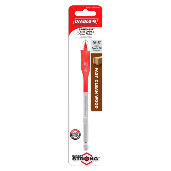 DSP2060 Paddle Bit 9/16 x 6 Wood  Diablo