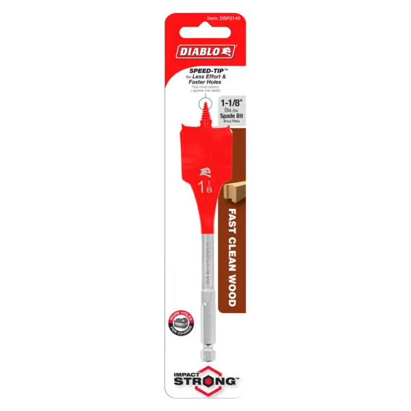 DSP2140 Paddle Bit 1 1/8 x 6 Wood  Diablo