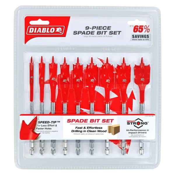 DSP2930-S9 Paddle Bit Set (9-pc)  Diablo