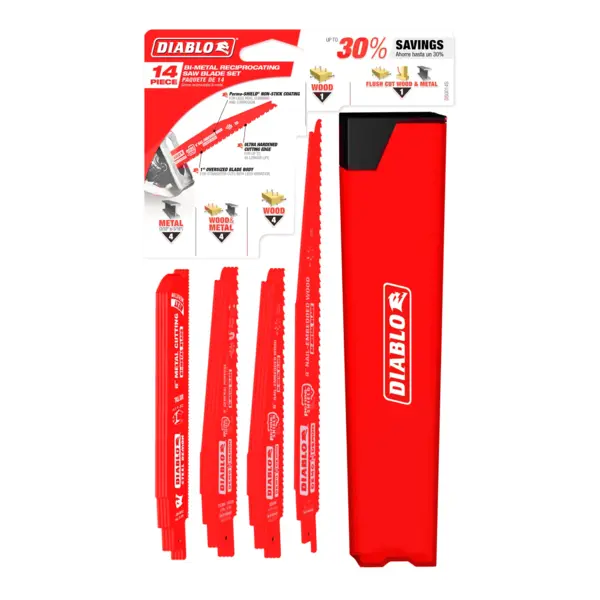 DS0014S Sawzall Blade Set (14-Pc)  Diablo