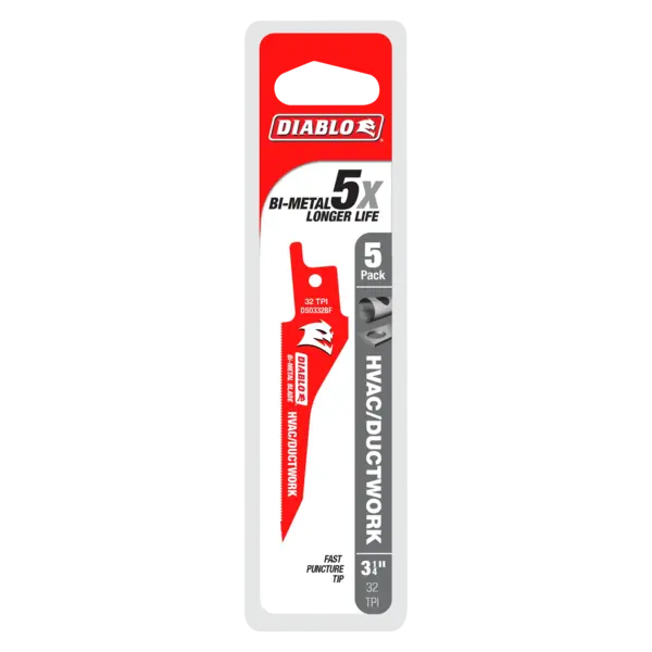 DS0332BF5 Sawzall Blade 3 1/4 x 32 TPI  Diablo