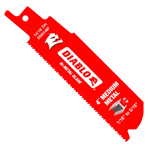 DS0414BF5 Sawzall Blade 4 x 14/18 TPI  Diablo
