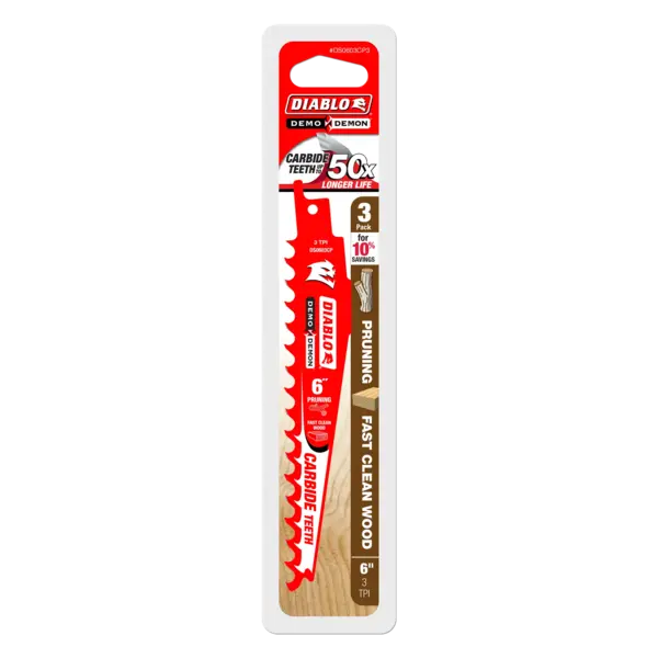 DS0603CP3 Sawzall Blade 6 x 3 TPI  Diablo (3Pk)