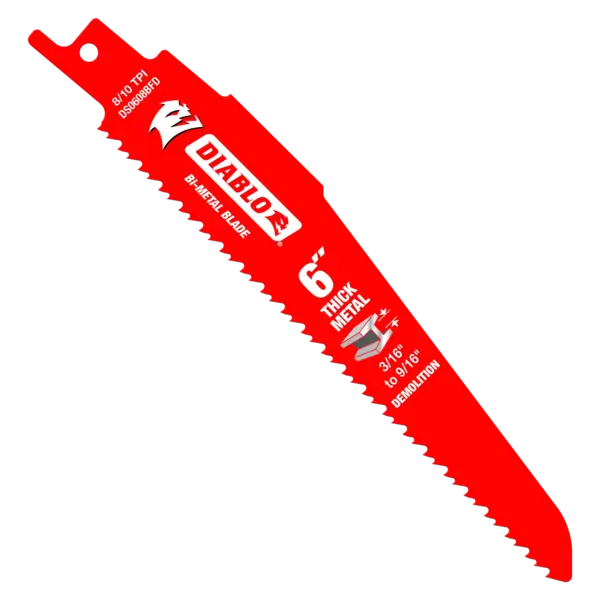 DS0608BFD5 Sawzall Blade 6 x 8/10 TPI  Diablo (5Pk)