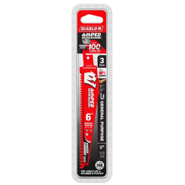 DS0609CGPA3 Sawzall Blade 6 x 6/9 TPI  Diablo (3Pk)