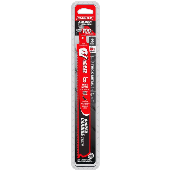 DS0908CFA3 Sawzall Blade 9 x 8 TPI  Diablo (3Pk)