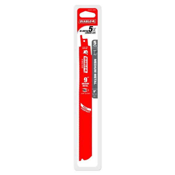 DS0914BF5 Sawzall Blade 9 x 14/18 TPI  Diablo (5Pk)