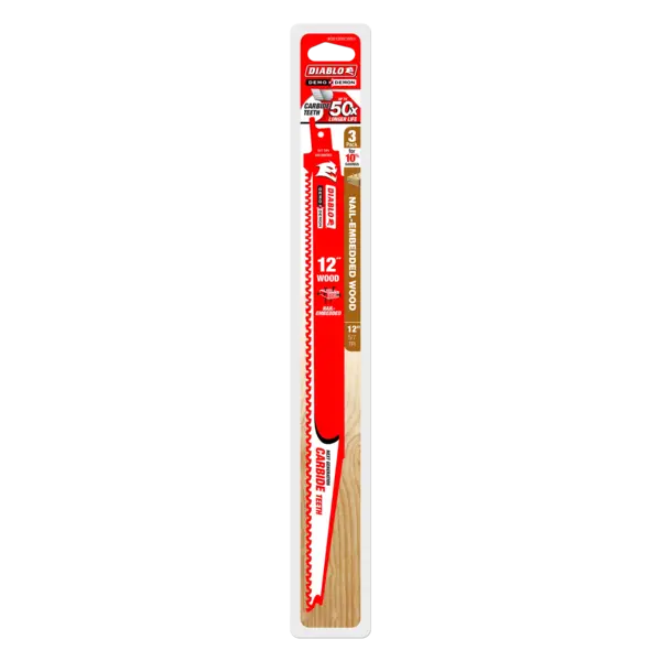 DS1206CWS3 Sawzall Blade 12 x 5/7 TPI  Demo Demon Diablo (3Pk)