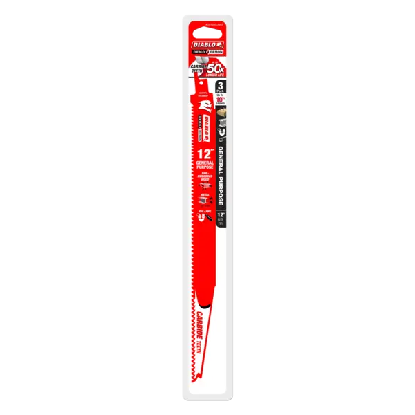 DS1209CGP3 Sawzall Blade 12 x 6/9 TPI  Demo Demon Diablo (3Pk)