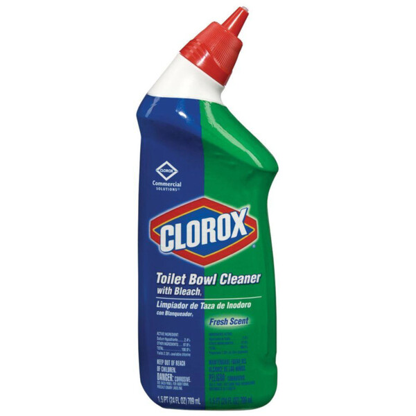 CLO00031CT Clorox® Bleach Toilet Bowl Cleaner, 24 Oz Bottle, Case Of 12