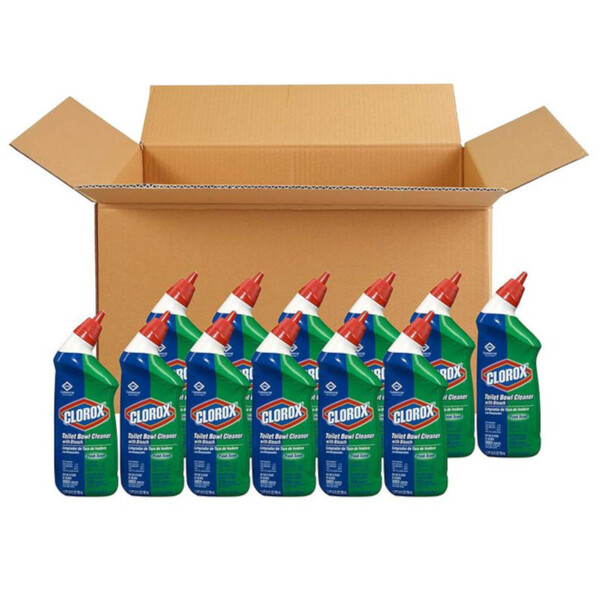 CLO00031CT Clorox® Bleach Toilet Bowl Cleaner, 24 Oz Bottle, Case Of 12