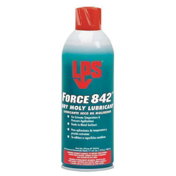 02516 LPS® Force 842°® Dry Moly Lubricant, 16 Oz, Case Of 12 Cans