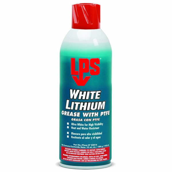 03816 LPS 03816 White Lithium Grease with PTFE, 10oz. Net Aerosol