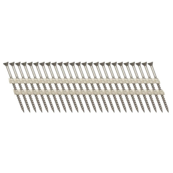 SCFP1013CSEG Scrail 3 X 0.113  20º  Strip  Square Drive  EG Finish  Fasco  (1000/BX)