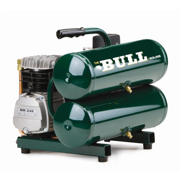 FC2002 Compressor 4.3 Gallon 2HP 115v 1 Stage 4.1CFM  Rolair Bull