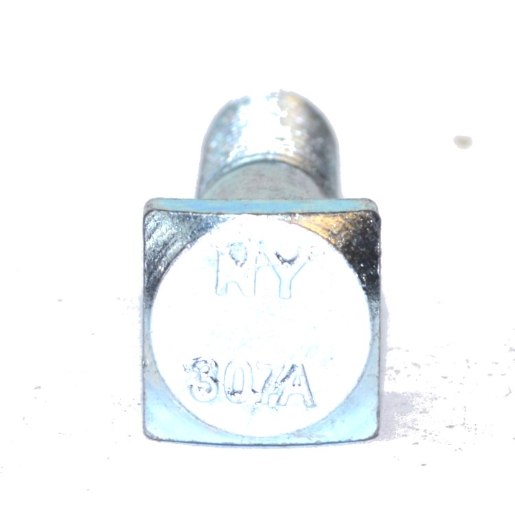 QC773 Square Head 1-8 X 5 1/2  Grade 2 Zinc Plated