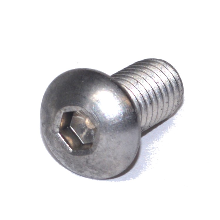Button Head Socket Cap Screw #4-40 X 3/16  Type 304 Stainless Steel
